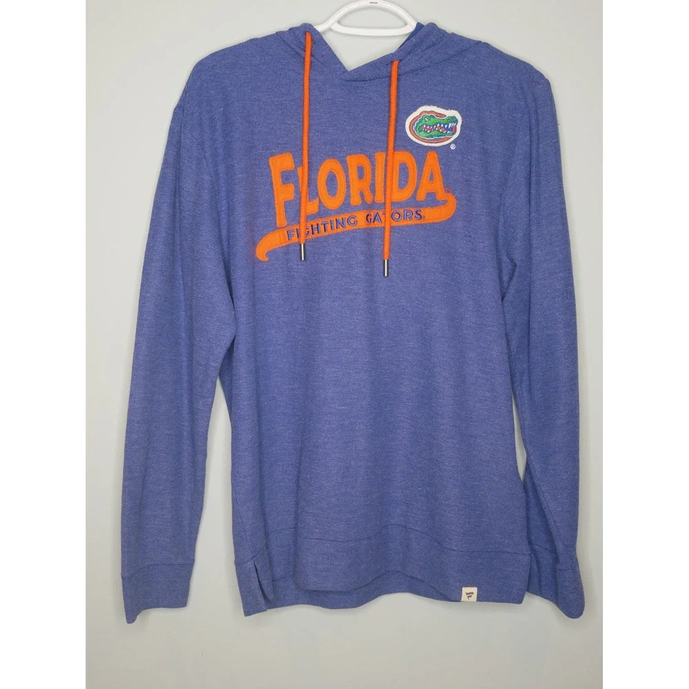 Fanatics Florida Fighting Gators Hoodie Mens Medium Blue‎ Waffle Knit T7244 New